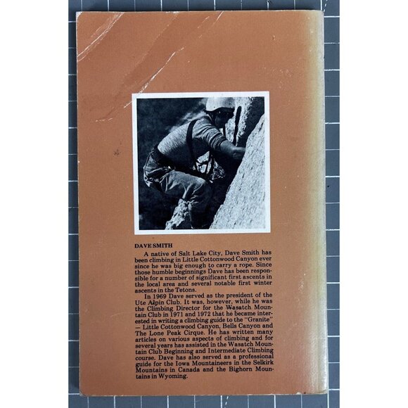 Wasatch Granite: A Rock Climbing Guide By Dave Smith 1977 Paperback - Picture 2 of 7